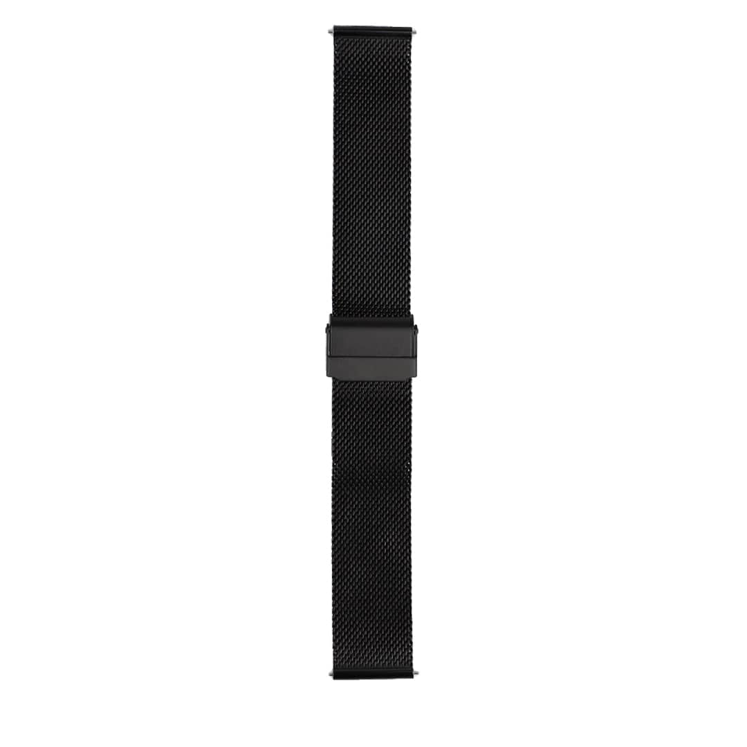 Mesh- Looparmband 20 mm Schwarz
