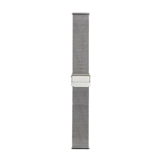 Mesh- Looparmband 20 mm Silber