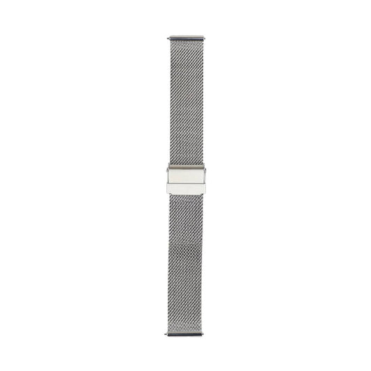 Mesh-Looparmband 18 mm Silber